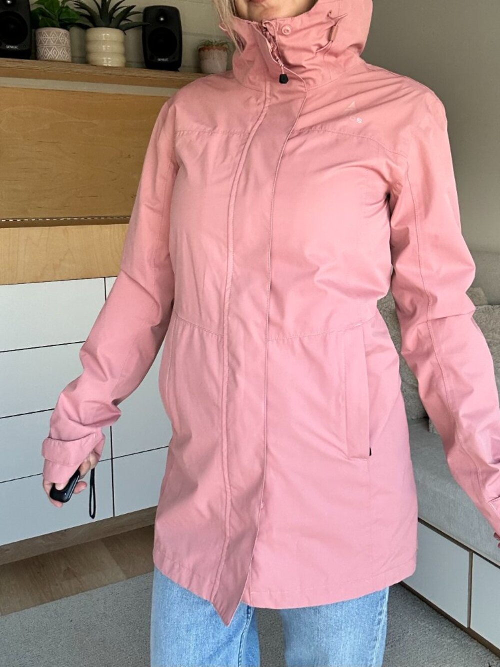 Woods XS Dusty Rose Rain Jacket